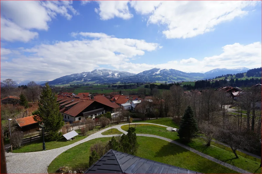 Panoramaaussicht von allen Balkonen