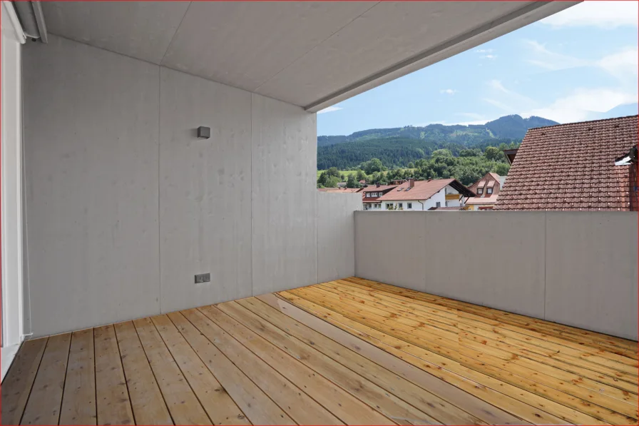 Loggia mit Bergblick