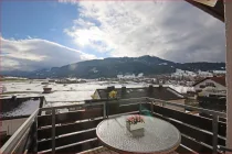 Balkon mit Bergblick