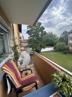 Balkon-Aussicht - Wohnung kaufen in Mannheim - Wohnung mit viel Charme in einer ruhigen Wohngegend