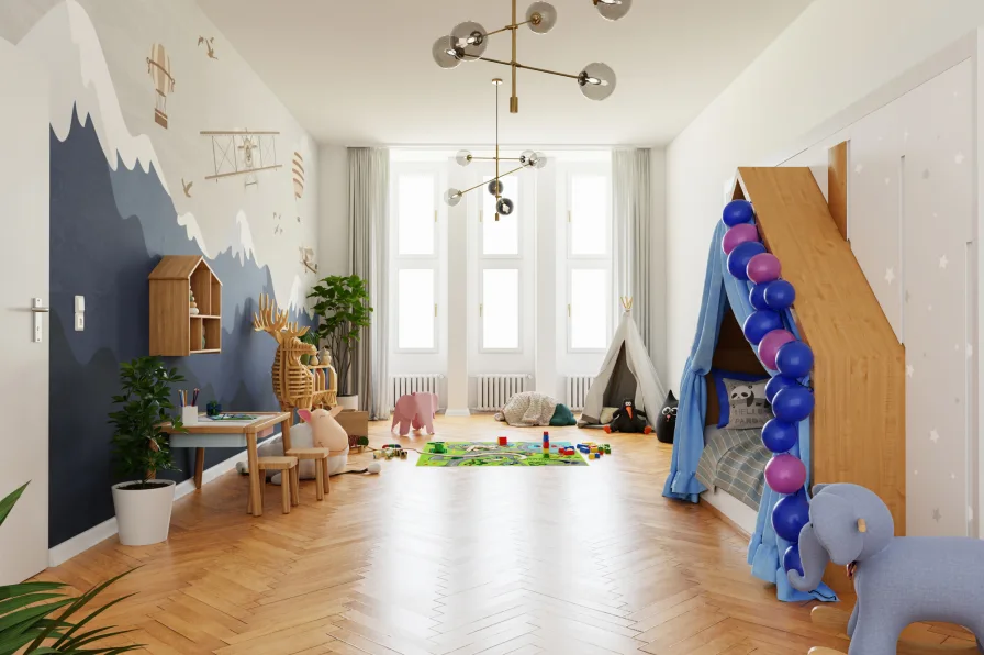 Kinderzimmer Visualisierung