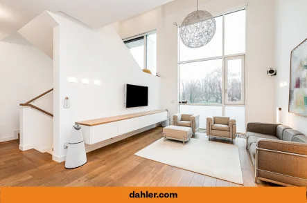 Wohnbereich - Haus kaufen in Berlin / Mitte - Traumhaftes Stadthaus in Premiumlage: Moderner Luxus trifft auf Exklusivität
