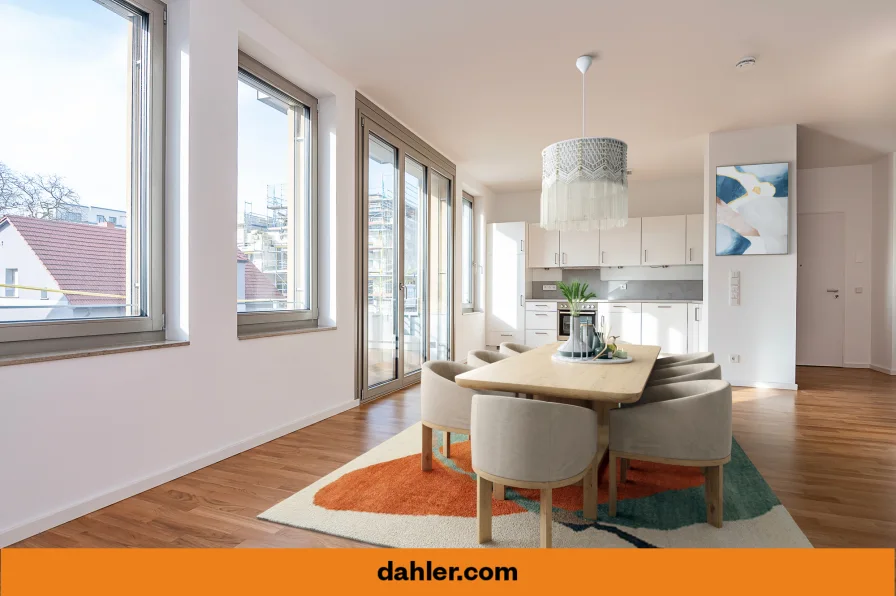 Beispiel Wohn-und Essbereich - Wohnung kaufen in Berlin / Altglienicke - Familienfreundliche Etagenwohnung im modernen Ambiente