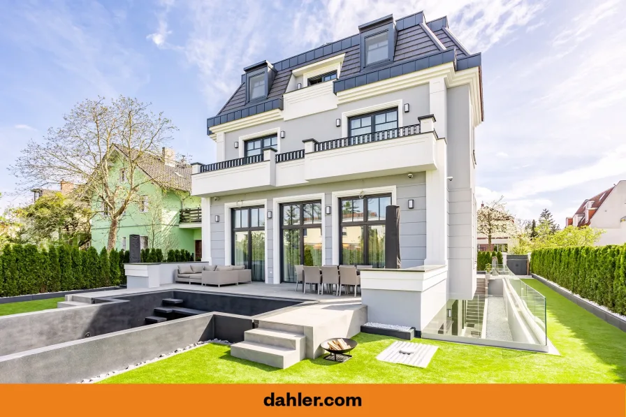 Außenansicht - Haus kaufen in Berlin / Lichterfelde - Luxuriöse High-End-Designervilla nahe Heinrich-Laehr-Park