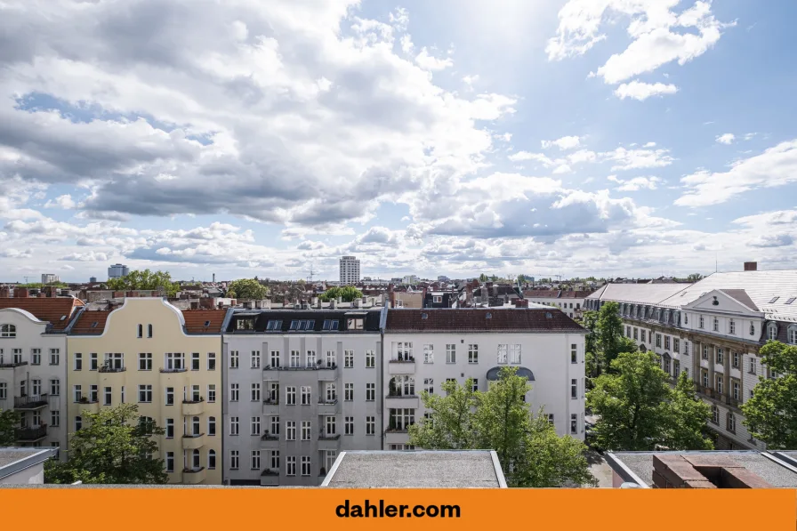 Panoramablick über Berlin - Wohnung mieten in Berlin / Charlottenburg - Luxus-Penthouse in Kiezlage mit Aufdachterrasse