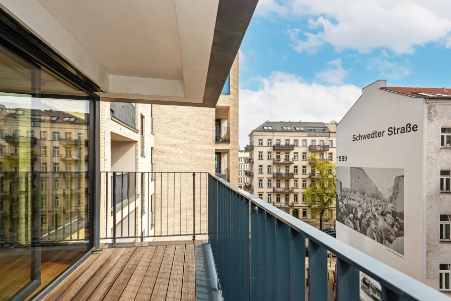 Südost-Loggia mit Blick zur Oderberger Straße