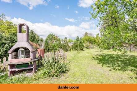 Garten mit freiem Blick - Haus kaufen in Petershagen-Eggersdorf - Zwei Einfamilienhäuser in familienfreundlicher Lage mit S-Bahn-Anschluss