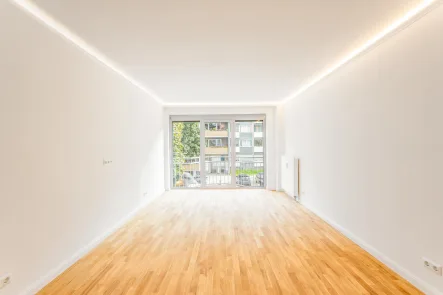 Wohnzimmer - Wohnung kaufen in Berlin / Wilmersdorf - Frisch sanierte 3-Zimmer-Wohnung in Bestlage