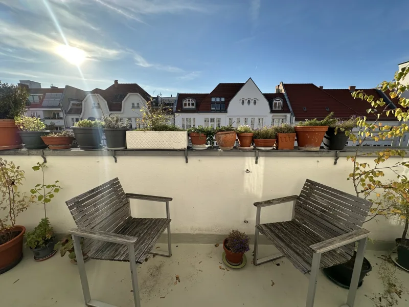 Balkon mit West-Ausrichtung