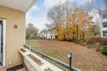 West-Loggia mit Blick auf den Hinterhof