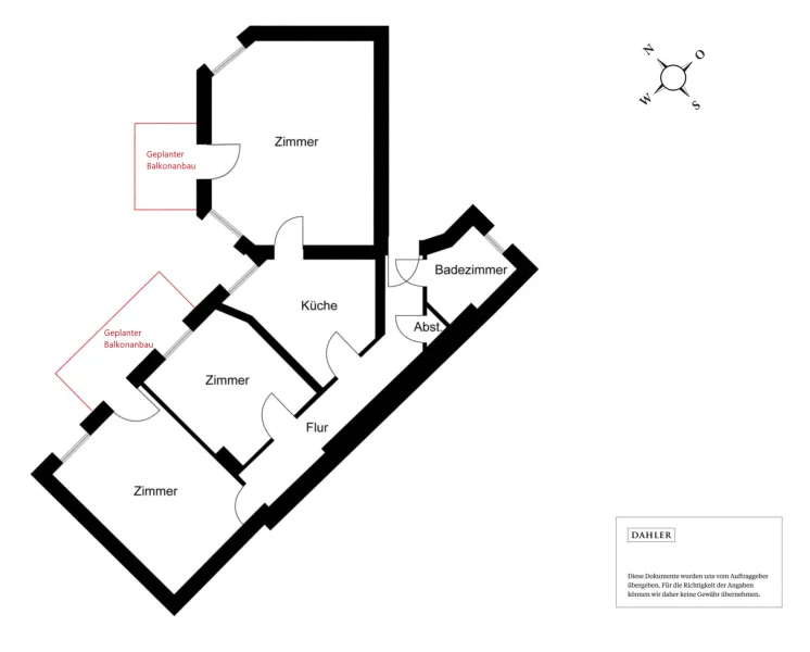 Geplanter und beschlossener Balkonanbau