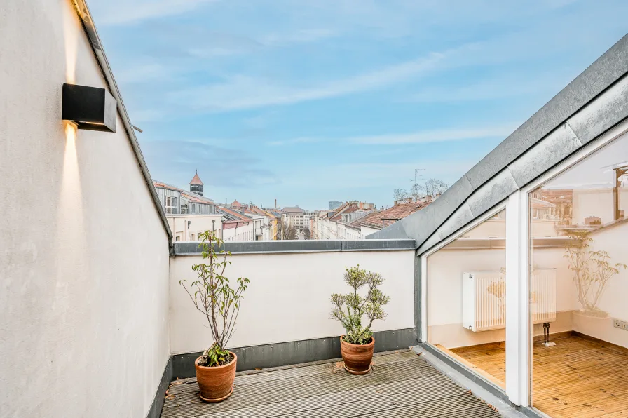 Terrasse mit Ostausrichtung