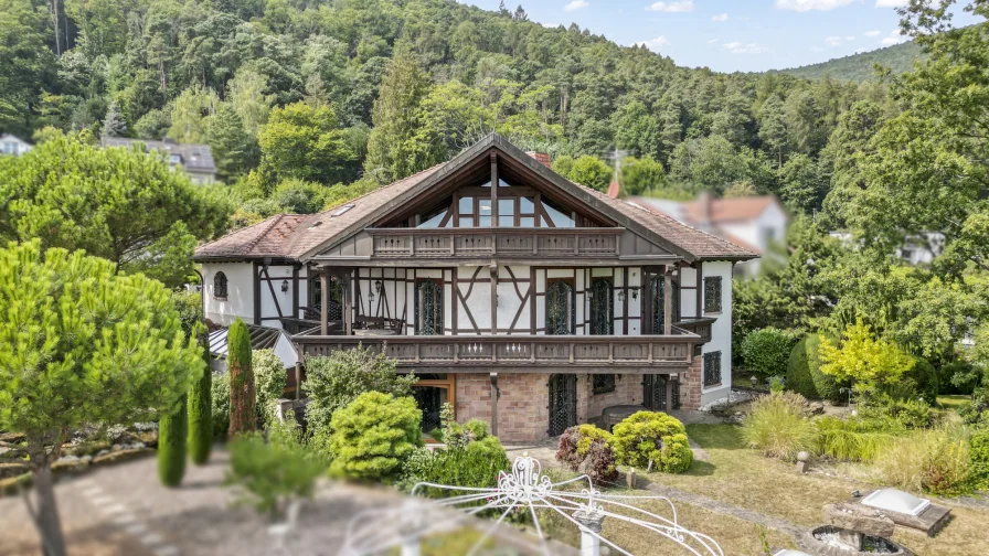 Titelbild - Haus kaufen in Weyher - Luxuriöse Villa in Weyher mit Panoramablick und großzügigem Grundstück