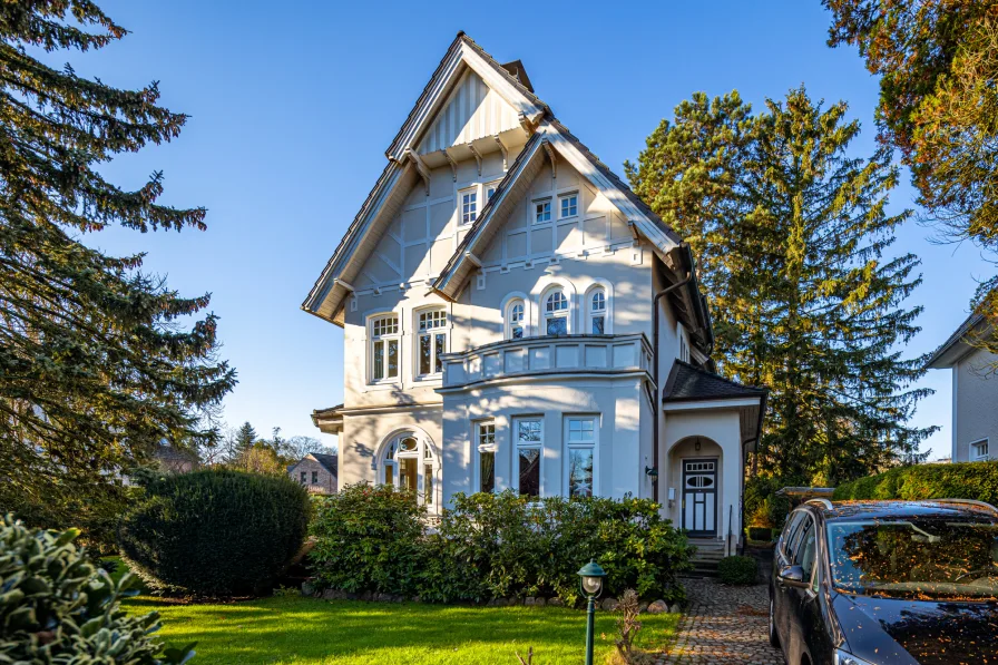 Ansicht vorne - Haus kaufen in Hamburg-Oldenfelde - Repräsentative Jugendstilvilla im Herzen von Oldenfelde