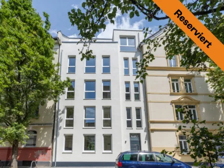 Ansicht Neubau - Wohnung kaufen in Offenbach am Main - Krafft1 - Tolle Familienwohnung mit Balkon im Neubau und Stilaltbau