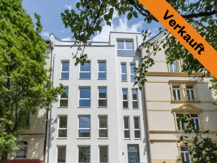 Ansicht Neubau - Wohnung kaufen in Offenbach am Main - Krafft1 - Tolle Familienwohnung mit Balkon im Neubau und Stilaltbau