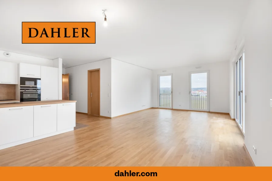 heller Wohn-/Essbereich - Wohnung mieten in Karben - Moderne Fünf-Zimmer-Wohnung mit Balkon in Süd-Ausrichtung