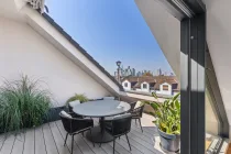 Dachterrasse mit Skylineblick