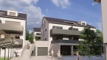 Ansicht  Nordwesten Haus 3 Visualisierung 