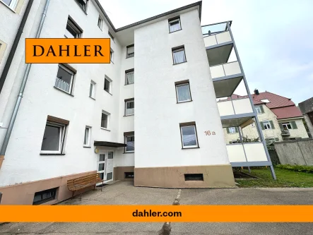 Außen - Wohnung kaufen in Augsburg / Pfersee - Helle 2 ZKB-Wohnung in Augsburg - Pfersee