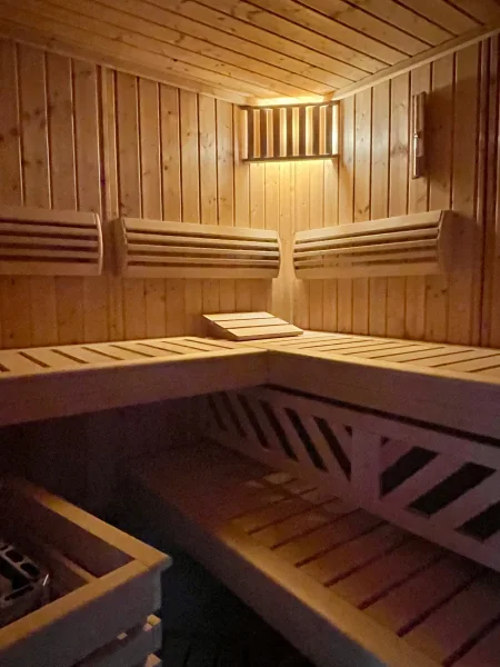 Blick in die Sauna