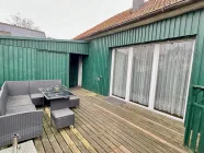 Zugang zum Haus über die Terrasse