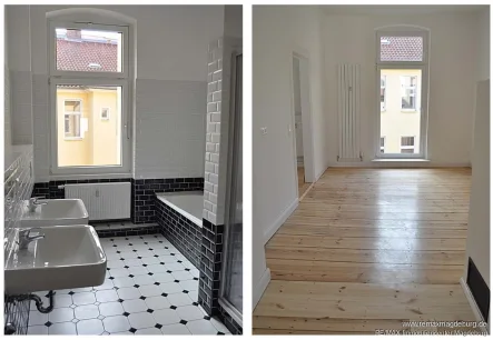  - Wohnung mieten in Magdeburg - Gemütliche Altbauwohnung mit Balkon & Kamin