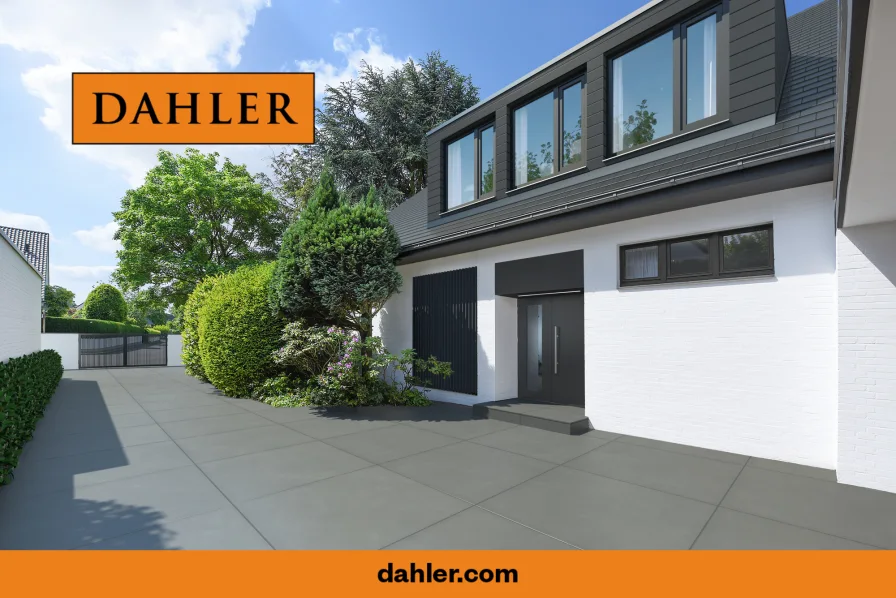  - Haus kaufen in Düsseldorf - Weiße Siedlung: Freistehende Villa mit parkähnlichem Grundstück & Außenpool in Bestlage