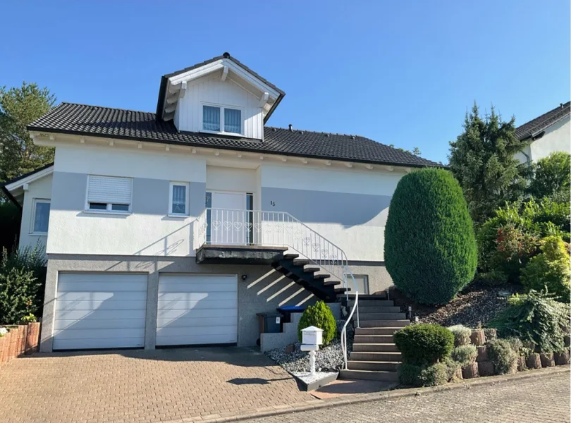 Toller Blick auf das Haus - Haus kaufen in Meddersheim - Repräsentatives, ruhig gelegenes Haus für die Familie