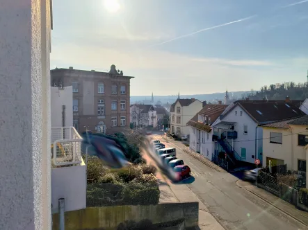 Aussicht vom Balkon - Wohnung mieten in Bad Kreuznach - 2 ZKBB mit Einbauküche - Singlewohnung