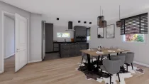 Wohnbeispiel Wohn-Esszimmer mit offener Küche