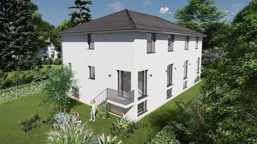  - Haus kaufen in Hamburg - NEUBAU mit Energieklasse A+                      Große Doppelhaushälfte in Sasel - Nr. 2