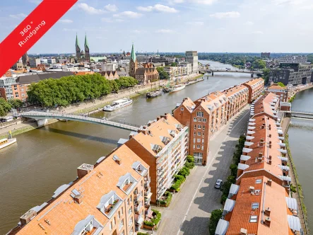  - Wohnung kaufen in Bremen - Traumhafte Teerhof-Maisonettewohnung mit Weserblick!