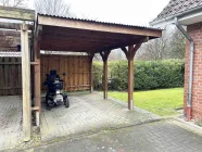 Carport-Stellplatz direkt vor der Tür