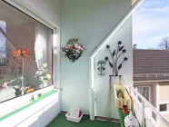 Wunderbarer, überdachter Balkon in Süd-Ausrichtung