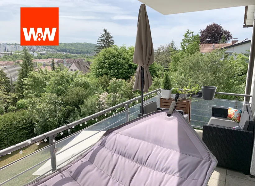 Balkon    - Wohnung mieten in Stuttgart / Feuerbach - Traumhafte Wohnung mit viel Platz und toller Aussicht