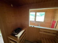 Sauna mit Blick nach draussen