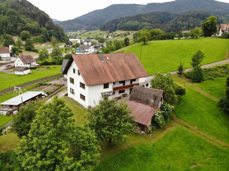  - Haus kaufen in Oppenau - Großzügiges Zweifamilienhaus in schöner Ortsrandlage  von Oppenau !