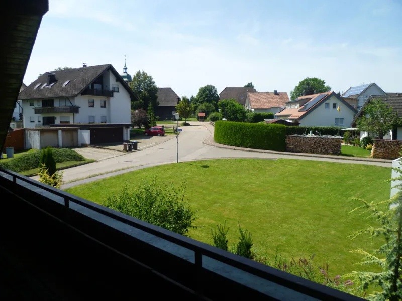 Blick vom Balkon