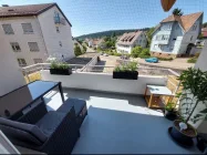 Blick vom Balkon