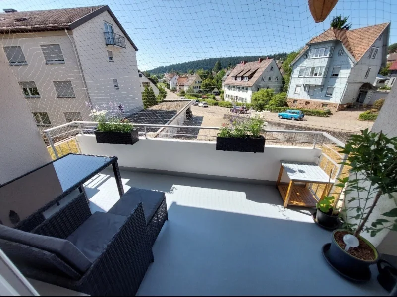 Blick vom Balkon