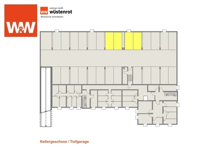 Plan Tiefgarage - Garage/Stellplatz kaufen in Kolbermoor - Vier zusammenhängende Tiefgaragenstellplätze in zentraler Lage von Kolbermoor