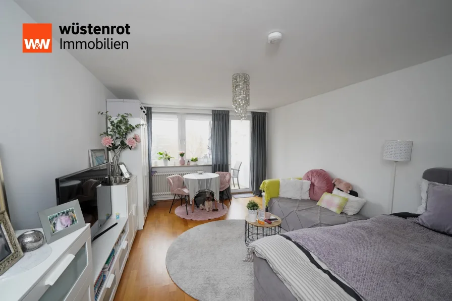 Wohnbereich - Wohnung kaufen in München - Parkstadt Solln - Schönes Appartement zur Kapitalanlage