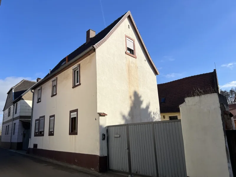 Hausansicht - Haus kaufen in Eisenberg - Einfamilienhaus mit Nebengebäudein zentraler Lage von Eisenberg