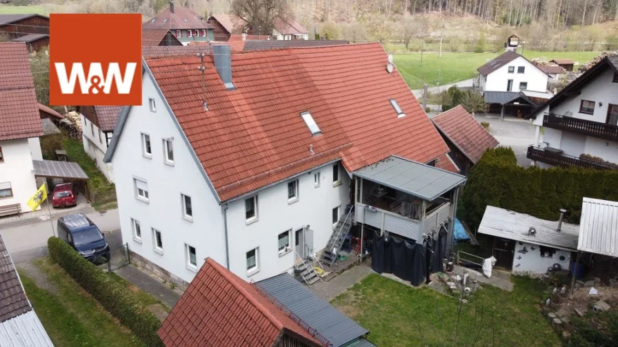 Ansicht - Haus kaufen in Sulzbach-Laufen - Wohnhaus/Bauernhaus in idyllischer Ortskernlage