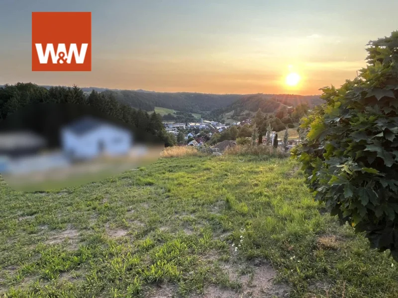 Ansicht - Grundstück kaufen in Sulzbach-Laufen - Bauplatz in sonniger Südwestlage von Sulzbach-Laufen - voll erschlossen!