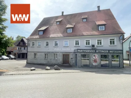 Außenansicht - Gastgewerbe/Hotel kaufen in Heuchlingen - Historisches Gebäude, mit Gaststätte, Festsaal, Metzgerei und weiteren Nebengebäuden zu verkaufen