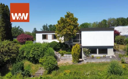 Südseite - Haus kaufen in Schwäbisch Gmünd - Bestlage - Bungalow mit Doppelgarage und herrlichem Weitblick auf die Kaiserberge