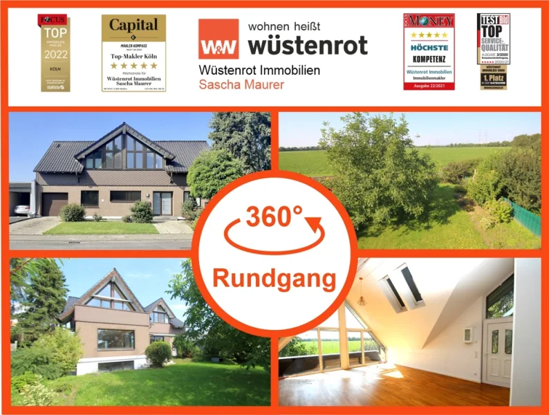 2022 3D Startbild - Haus kaufen in Bergheim - Mit 3D: Sehr gepflegtes Zweifamilienhaus mit Wohlfühlpotential und schönem Garten.