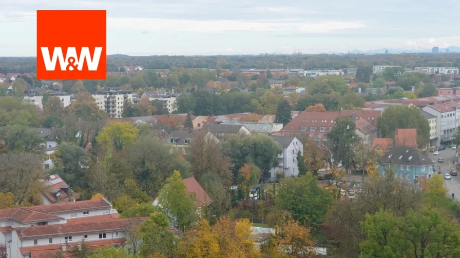 Blick über Dachau vom Schlossberg